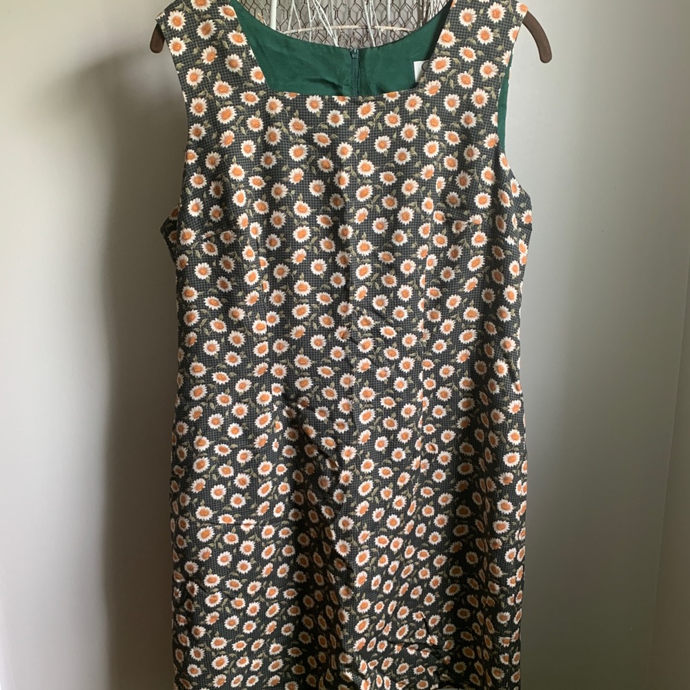 Sheath Dress with cute sunflower design